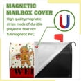 thumbnail image 4 of Gingerbread Man Mailbox Covers Merry Christmas Mailbox Wraps Magnetic Standard Size 21x18 inch Welcome Mail Box Cover Outdoor Decor for Garden, 4 of 6