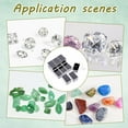 thumbnail image 6 of Rectangle Clear Plastic Loose Diamond Display boxes Small Jewelry Storage Case with Sponge Black 5.7x3.7x2.8cm, 6 of 6