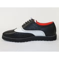 thumbnail image 4 of Men's Shoes The Priority L TAYNO Leather Wingtip Dressy Sneaker Black/White, 4 of 8
