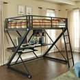 thumbnail image 2 of Powell Z Bedroom Full Size Study Loft Bunk Bed, Black, 2 of 2