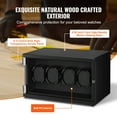 thumbnail image 2 of KFFKFF Watch Winder for 4 Automatic Watches with 2 Quiet Japanese Mabuchi Motors, 2 of 7