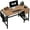 Rustic Brown, variant on Small Desk with Drawers - Computer Desk for Small Space Home Office, Modern Simple Study Writing Table PC Desks