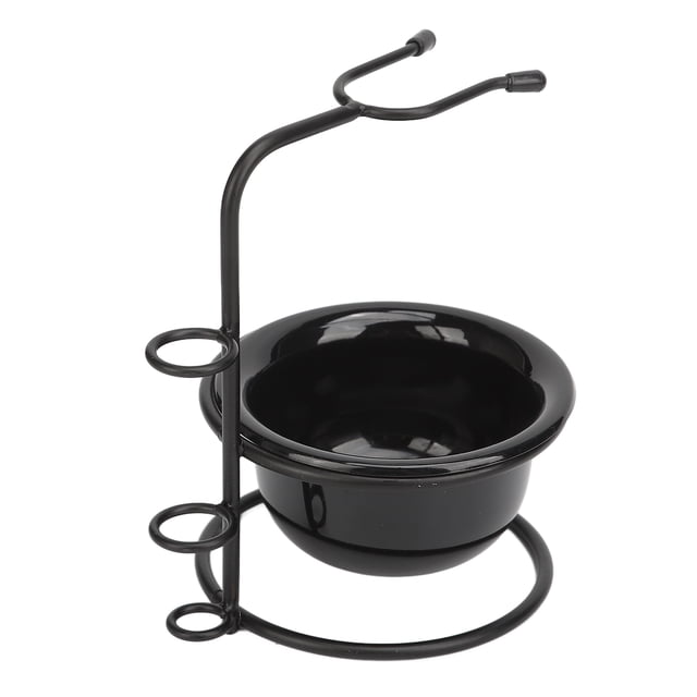 Cuenco con soporte para brocha de afeitar, 2 piezas, cuenco con soporte para brocha de afeitar para hombres, cuenco con soporte para brocha de afeitar con cuenco para jabón, el mejor de su clase