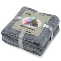 2-Pieces Bath Towel Set For Bathroom,Ultra Absorbent Grey Floral 30"x60"