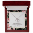 thumbnail image 4 of To My Girlfriend Thinking of You Spanish Infinity Knot Necklace Message Card, 4 of 17