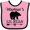 Pink and Black, variant on Inktastic Mamaw Grandma Lil Bear Grandson Gift Boys Baby Bib