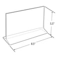 thumbnail image 4 of 142704 8.5-Inch W x 5.5-Inch H Top- Load Acrylic Sign Holder, 10-Pack, 4 of 6