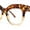 Tortoise Beige - Clear, variant on Nerdy Oversized Thick Plastic Horn Rim Blue Light Filter Computer Glasses Tortoise Beige