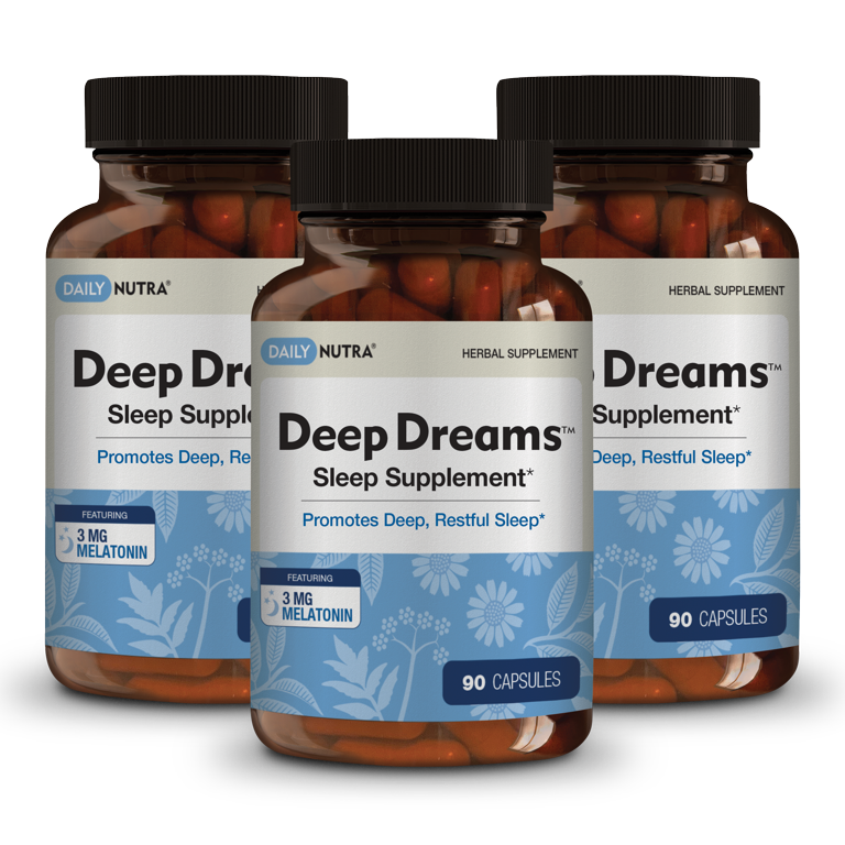 Deep Dreams Natural Sleep Aid by DailyNutra - Deep, Restful Sleep