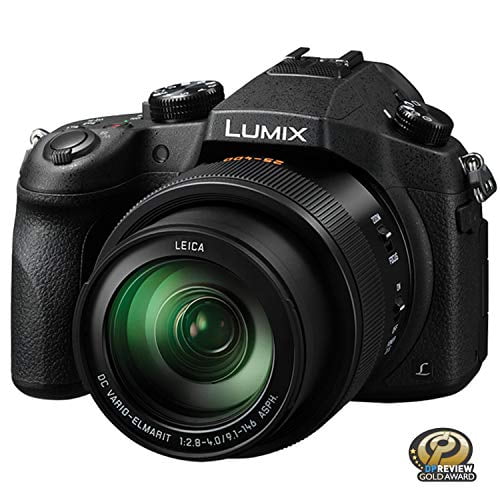 PANASONIC LUMIX FZ1000 Cámara 4K de apuntar y disparar, lente 16X LEICA DC Vario-ELMARIT F2.8-4.0, 21,1 megapíxeles, sensor de alta sensibilidad de 1 pulgada, DMC-FZ1000 (EE.UU. NEGRO)