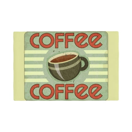 

Placemats Set of 4 / 6 Retro Cover For Coffee Placemats for Dining Table Indoor/Outdoors Heat Resistant Washable Placemats 18 x 12