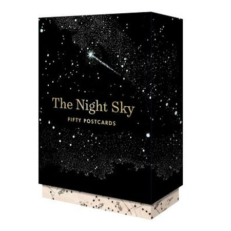 The Night Sky: Fifty Postcards (50 designs; archival images, NASA ephemera, photographs, and more in a gold foil stamped keepsake (Best Night Sky Photos)