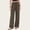 Brown, variant on Women Linen Pants Wide Leg Pants Summer Casual Drawstring Elastic Waist Beach Travel Palazzo Trousers with Pockets Camel XL