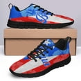 thumbnail image 4 of Puerto Rico Shoes for Men Women Running Shoes Lightweight Walking Sneakers Mesh Athletic Sport Shoes Black Size 3.5, 4 of 5