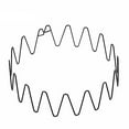 thumbnail image 1 of Diadema unisex de metal, diadema negra con muelle ondulado, antideslizante, para hombre y mujer, accesorio deportivo y de moda (onda de muelle), 1 of 8