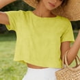 thumbnail image 6 of Kezqiaxn Clothes for Women Summer Tops Plus Size Fashion Crew Neck Short Sleeve Shirts Business Dressy Casual Work Blouses, 6 of 6