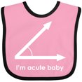 thumbnail image 3 of Inktastic Acute-baby-white Boys or Girls Baby Bib, 3 of 4
