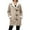 Khaki, variant on Winter Jackets for Women Sherpa Lined Jacket Duffle Toggle Coat Color:Khaki Size:XXXS
