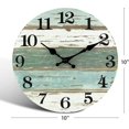 thumbnail image 3 of Wall Clock - Silent Battery Operated (10in Light Green), 3 of 5