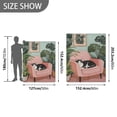thumbnail image 6 of Yayeee Throw Blanket for Couch Soft Warm 50" x 60" Sofa Chair Bed Decoration, Pink and Green Cat, 6 of 7