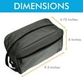 thumbnail image 2 of Slate Travel Waterproof Nylon Dopp Kit - Portable Shaving Toiletry Bag Organizer for Travel, 2 of 6