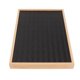 thumbnail image 2 of Caja de exhibición de almacenamiento de anillos con 100 ranuras, forro suave de cuero PU, estuche organizador de joyería negro multiusos ligero, 2 of 5