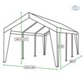 thumbnail image 2 of King Canopy 12x20' & 20x20' 8 Leg Dual Size Expandable Canopy, White (Open Box), 2 of 9