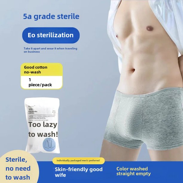 Ropa interior desechable, Boxer de algodón sin gérmenes para hombre, pantalones cortos de viaje, Boxers de viaje de cuatro esquinas, pantalones cortos para hombre