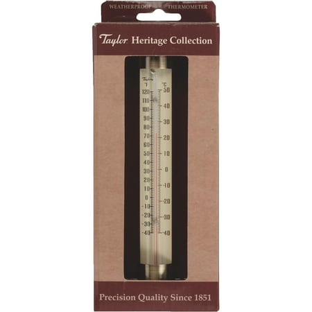 - Taylor 483bzn Heritage Collection Glass Tube Thermometer, 7.5
