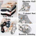 thumbnail image 3 of YooGuoGuo 5/10 Pairs Vintage Floral Socks for Women, Combed Cotton Moisture-wicking Breathable Crew Socks, 3 of 7