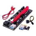 thumbnail image 2 of Adaptador de tarjeta gráfica pcie 1X a 16X perfke Cable USB rojo módulo extensor pcie, 2 of 9
