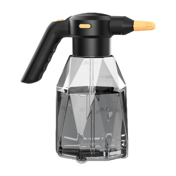 Regadera eléctrica Zulema de 2L rociador de espuma recargable por USB boquilla ajustable de mano negro