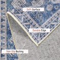 thumbnail image 3 of SHILIU-Hallway Runner Rug 2'x7' Boho Washable Runner Rugs with Rubber Backing, Non Slip Carpet Runner for Hallways, Farmhouse Rug Runners for Kitchen Laundry Room Entryway Bedroom, Blue, 3 of 4