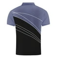 thumbnail image 4 of New summer arrivals YLSDY Button Collared Shirts for Men Short Sleeve Button Down Performance Quick Dry Tshirts Business Casual Tennis Golf Shirt for Men Purple S, 4 of 7