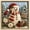 Snowman, variant on 3D Christmas Fabric Poke Art Kit, No-Sew DIY Holiday Painting Craft, Sleigh & Bells Design with Poke Tool and Display Stand for Tabletop, Mantel and Christmas Home Decor
