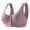 Light Purple, variant on Voska Post Surgery Compression Bras For Women With Mesh | front closure adjustable strap wirefree breast enhancement posture bra for under clothes or alone as top at work gym all day Beige 32