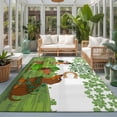 thumbnail image 2 of Large Area Rugs 5'x8', St. Patrick's Day Carpet Runner Indoor Outdoor Rugs Home Decor Aesthetic, Green Lucky Clovers Dog Non Slip Mats Washable Accent Rug for Living Room Bedroom, 2 of 8