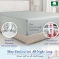 thumbnail image 3 of California Design Den Twin Fitted Sheets Sold Separately, Softest 400 Thread Count 100% Cotton Sateen, Deep Pocket, All-Around Elastic, Side Indicators - Light Gray, 3 of 7
