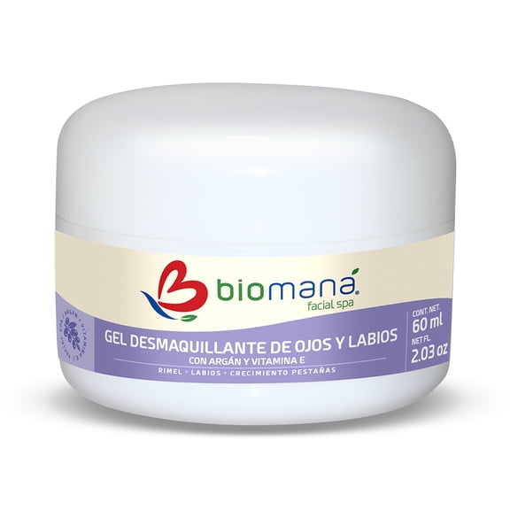 Desmaquillante de Ojos y Labios con Vitamina E y Aceite de Argán 60 g. Biomaná Bálsamo