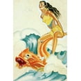 thumbnail image 2 of Driben, Peter 17x24 Gold Ornate Wood Framed with Double Matting Museum Art Print Titled - Mid-Century Pin-Ups - Whisper Magazine - Wave Rider, 2 of 4