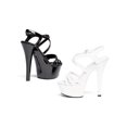 thumbnail image 2 of Ellie Shoes E-601-Dreamer 6" Heel Womans Strappy Sandal. 7 / White, 2 of 2