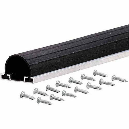 M-D Products 87643 9' Black Universal Aluminum and Rubber Garage Door Bottom