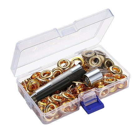 

100 Sets Grommets Eyelets 8/10/12mm with Box for Bag Leather Crafts Clothes 10mm