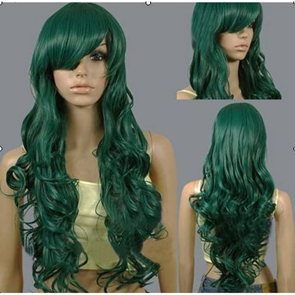 ERDOUY Wig Curly Hair Wave Medium Temperament Wig Headgear,31.5in，A130