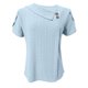 thumbnail image 4 of Camisetas Casuales de las Mujeres, Suelto Verano Color Sólido, Cuello en V Manga Corta para las Mujeres, 4 of 5