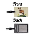 thumbnail image 4 of Goat Standing Faux Leather Travel Luggage Tag, 4 of 7