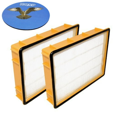 Eureka Boss Smart Vac Parts - HQRP 2-Pack Hepa Filters H13 / Ultra / Eureka HF-2 / Boss Smart Vac 4870 Series Upright Vacuum Cleaners + HQRP Coaster