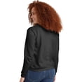 thumbnail image 2 of Sudadera Hanes EcoSmart para mujer, cuello redondo, color ébano, talla L, 2 of 4