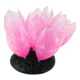 thumbnail image 1 of Suave Silicona Resplandeciente Acuario Loto Flor, Fluorescencia, Rosa, 1 of 1