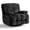 Black, variant on Pmango Power Oversized Recliner Chair, Extra Wide Swivel Rocking Recliner Chair, Breathable Soft Fabric Modern Single Sofa for Living Room, 90°-140° Electric Recline, USB & Type-C Port, Brown